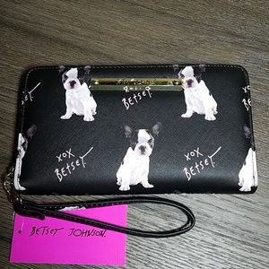 Betsey Johnson French Bulldog Wallet NWT